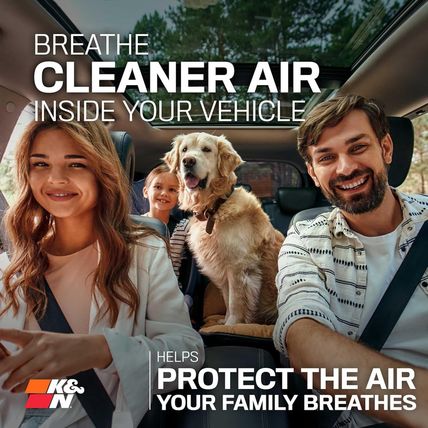 K&N LIFETIME Cabin Air Filter: Premium, Washable, Clean Air for Your Cabin: Comp