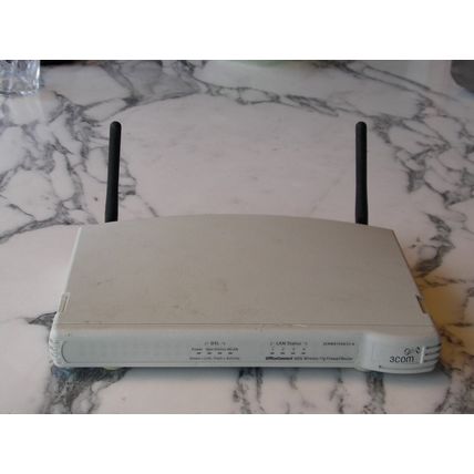3Com WL-540A ADSL WiFi 11g Firewall Router (no PSU) network ethernet wireless