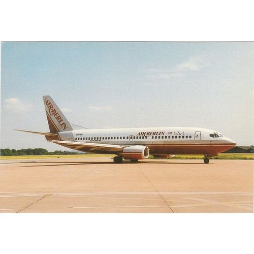 Air Berlin Boeing B737 300 Aircraft Postcard (A15805)