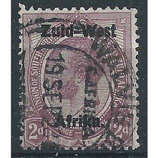 South West Africa 1923 SG3 2d Dull Purple Good+ Used .. .