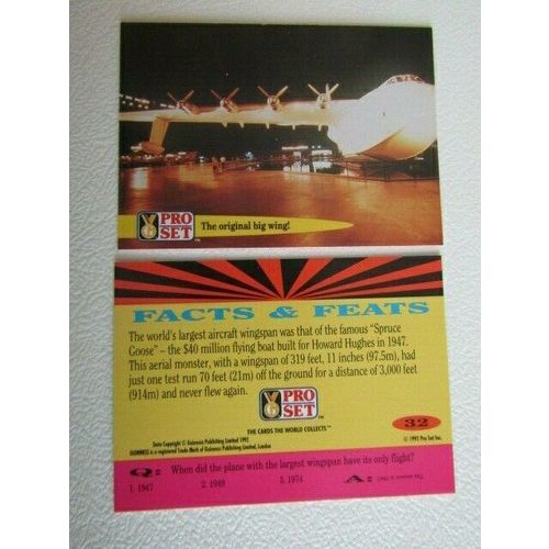 Pro Set 1992 Guinness Book of Records Trade Cards Card Variants (eb2)