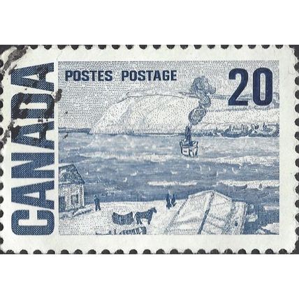 CANADA, The Ferry, Quebec, blue 1967, 20c, #5