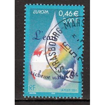 Frankrijk Europa Cept 2001 gestempeld