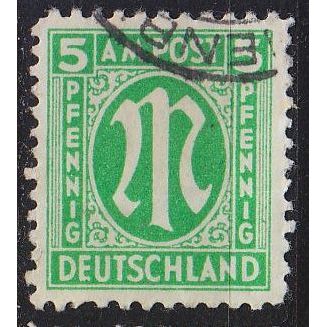 GERMANY Alliiert AmBri [1945] MiNr 0019 B ( O/used ) [01]
