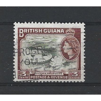 BritishGuiana.SG333 4c Victoria Regia Water-lilies.Fine Used.Nov24i