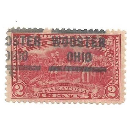 PRECANCEL -T&T, OHIO, WOOSTER 563 ON 2c SARATOGA