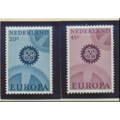 Netherlands Stamps Scott #444 To 445, Used