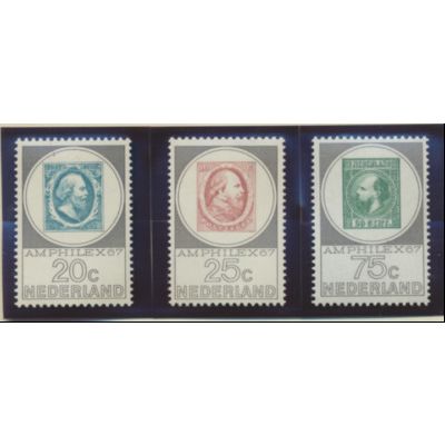 Netherlands Stamps Scott #448 To 450, Mint Hinged
