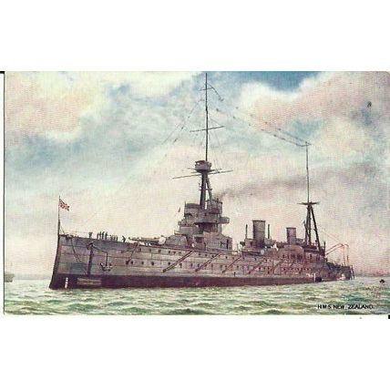 Naval HMS NEW ZEALAND Tuck Oilette Postcard (9109)