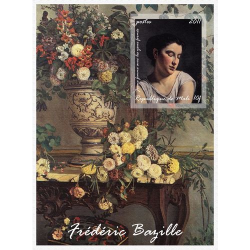 MALI SHEET 10 IMPERF BAZILLE ART PAINTINGS ARTE PINTORES