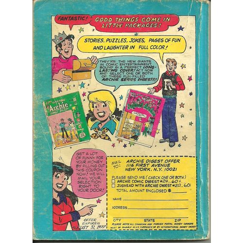 Laugh Digest Magazine Comic #10 Book May 1977 Archie Digest Library