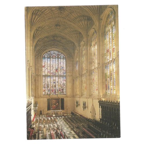 KINGS COLLEGE CHAPEL. Cambridge vintage postcard unposted (a) =