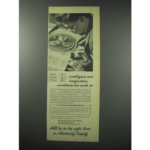 1959 Electricity Council Ad - Intelligent Imaginative