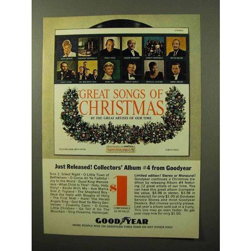 1964 Goodyear Great Songs of Christmas Album Ad