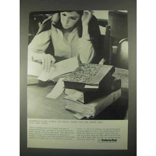 1967 Kimberly-Clark Paper Ad - For the Right Job