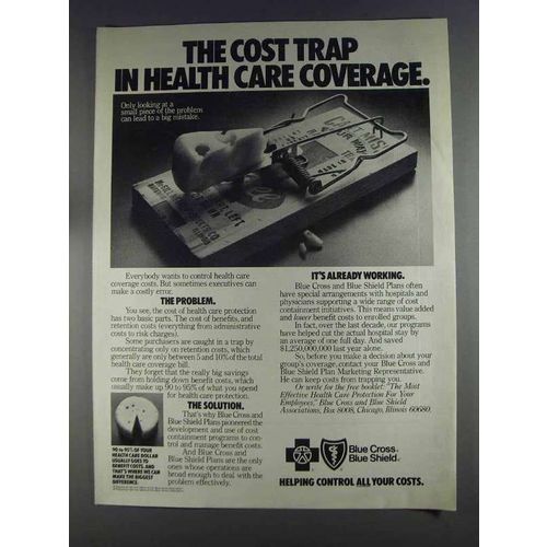 1980 Blue Cross Blue Shield Ad - The Cost Trap