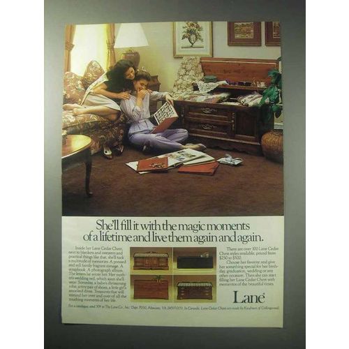 1985 Lane Cedar Chest Ad - Fill With Magic Moments