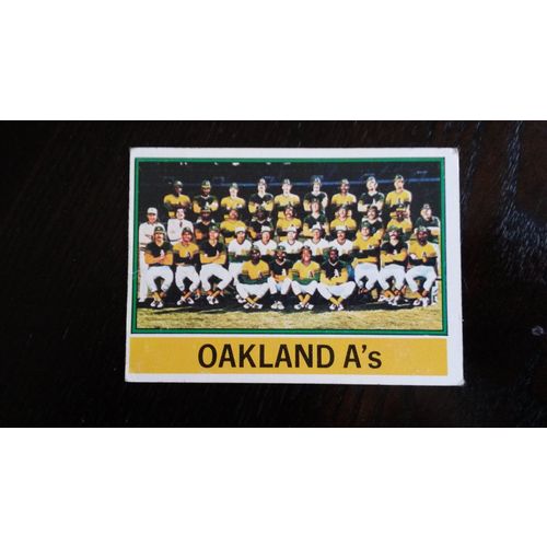 1976 Topps Card # 421 Oakland Athletics Team Card Good (2)