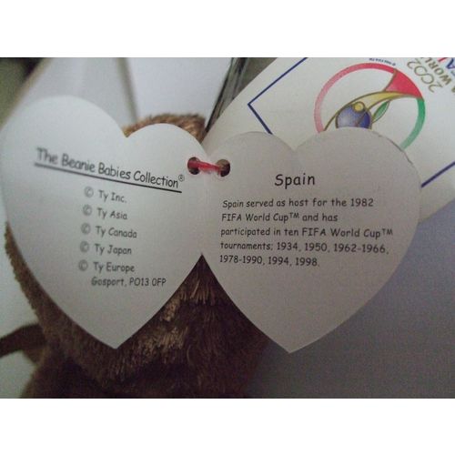 TY The Beanie Babies Collection Spain Fifa World Cup Korea 2002