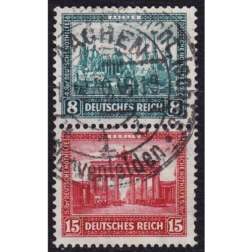 GERMANY REICH [Zdr] S076 ( O/used ) [02] 2er Zdr