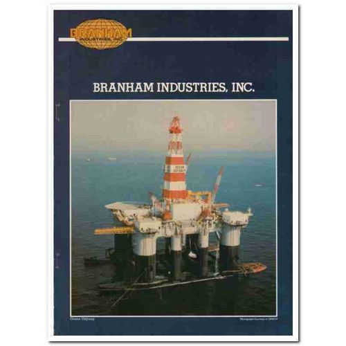 Branham Industries Inc 1983 Vintage Catalog Oilfield Drilling Derricks