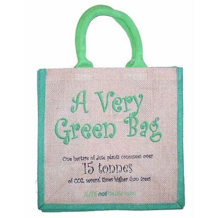 Eco Friendly Jute Tantra Bag ` A Very Green Bag ` Shopping Tote