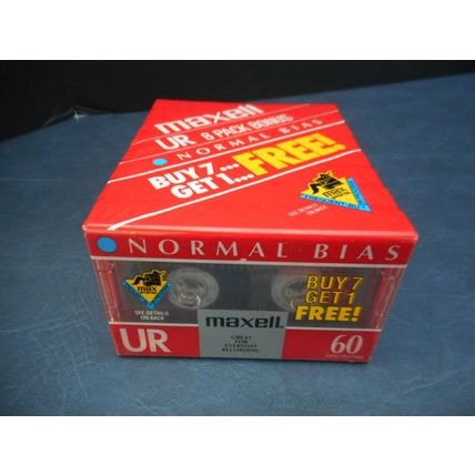 Lot Of 8 Blank Maxell Audio Cassette Tapes UR 60