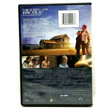 Interstellar 2015 DVD Widescreen (L30)
