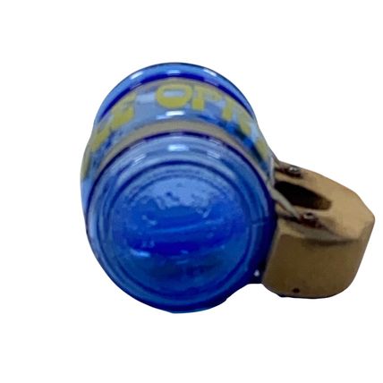 Grand Ole Opry Shot Glass Toothpick Holder Wooden Handle Blue Used