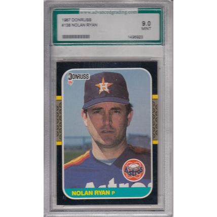 NOLAN RYAN 1987 ADVANCED GRADED 9.0 MINT HOUSTON ASTROS HOF WORLD CHAMP PITCHER