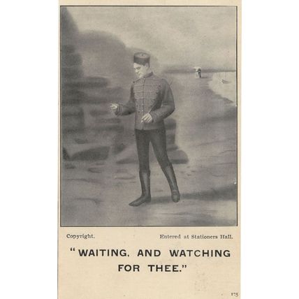 Waiting And Watching For Thee Stationers Hall Military Postcard
