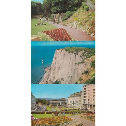 Congress Theatre Italian Gardens 3x Mint 1970s Eastbourne Postcard s