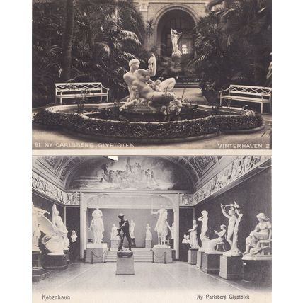 NY Carlsberg Glyptotek 2x Old Denmark Postcard s