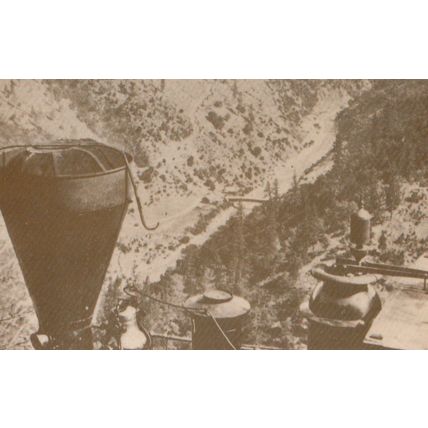 Locomotive Cape Horn American Canyon River Railroad AA Hart UPCC RPC Postcard