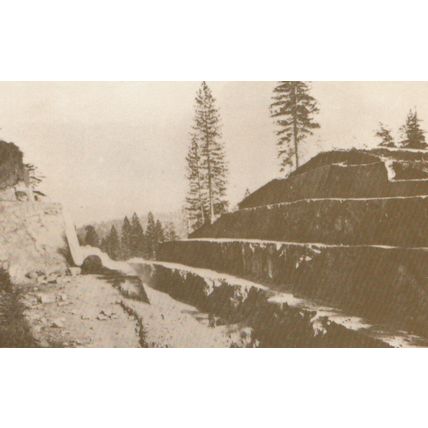 Fort Point Cut Central Pacific Railroad CPRR RPC Postcard