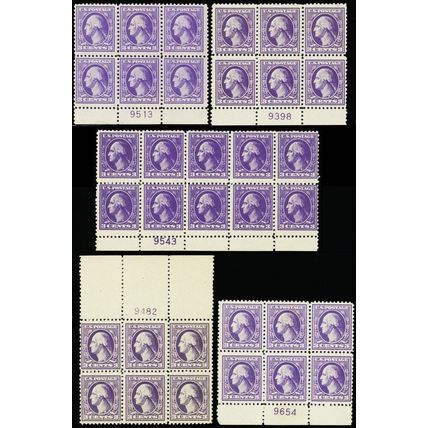 530, Plate Block Collection of 25 For the Specialist! Cat $1375 - Stuart Katz