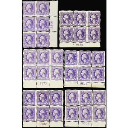 530, Plate Block Collection of 25 For the Specialist! Cat $1375 - Stuart Katz