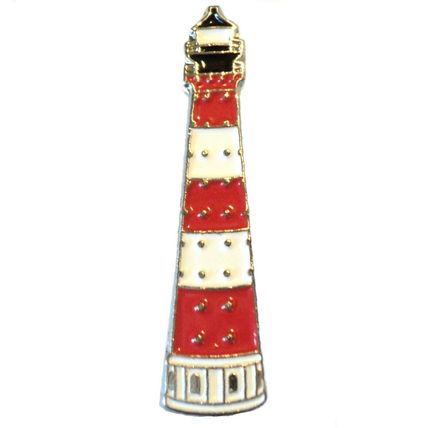 Lighthouse Ships Navigational Aid Metal Enamel Boat Badge Lapel Pin or Brooch