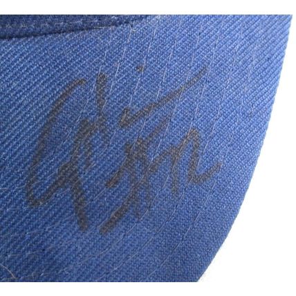 Pre-Owned Texas Rangers Blue Baseball Cap Hat, One Size, SIGNED #72, Help!!!