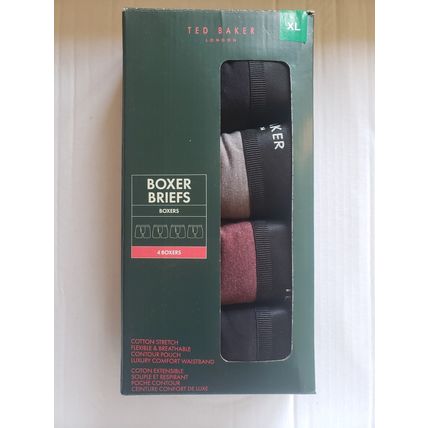 NEW Ted Baker London Boxers Shorts 4 Pack LUXURY COMFORT WAISTBAND XL 40-42IN