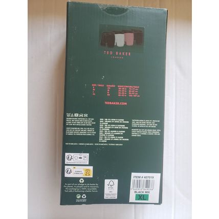 NEW Ted Baker London Boxers Shorts 4 Pack LUXURY COMFORT WAISTBAND XL 40-42IN
