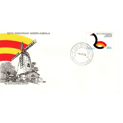 Australia 1979 150th Anniversary of Western Australia,Old Mill,First Day Cover,