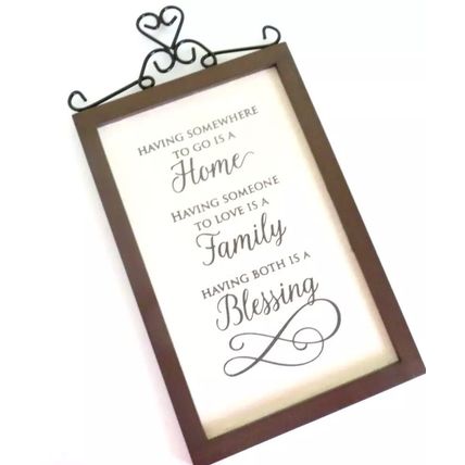 Blessing Wall Plaque with Metal Scroll 44 CM Gift Christianity Jesus Faith Love