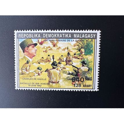 Madagascar 1992 Mi. 1392 I Général Charles De Gaulle 2ème Guerre Mondiale