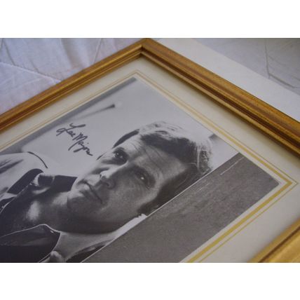 Vintage Autograph Lee Majors Framed Photo Six Million Dollar Man Series + COA