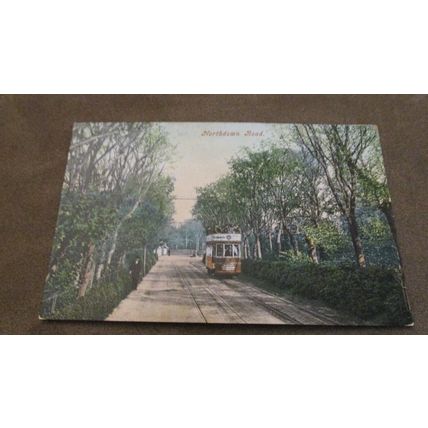 1905 fr Postcard -Tram @ Northdown Road, Cliftonville, Margate - Kent