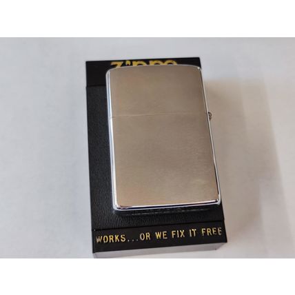 NEW Zippo Brushed Chrome Lighter Marlboro Cowboy Lasso 1984