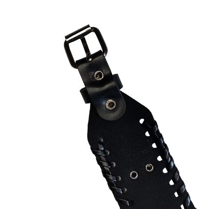 Fuax Leather Cuff Viking Theme Metal Plate with Raven and Aegishjalmr Bracelet