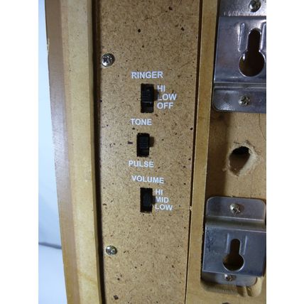 Crosley CR91W Solid Oak Home Telephone Phone Wall Mount Replica Rotary WORKS*
