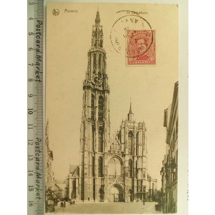 Anvers. La Cathedrale. Jardin Zoologique stamp CIR 1919
